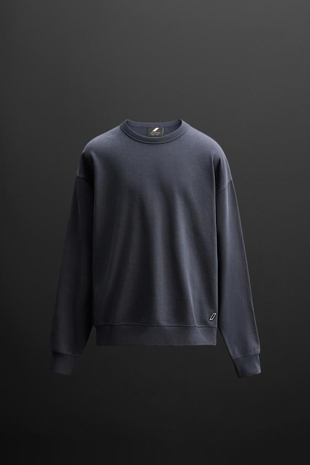 ZARA ТОЛСТОВКА С КРУГЛЫМ ВЫРЕЗОМ, МОРСКОЙ СИНИЙ