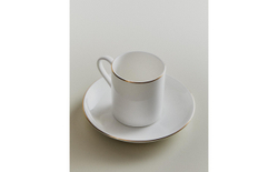 Zara Home чайная пара из костяного фарфора, цвет золотой, 12.9 см