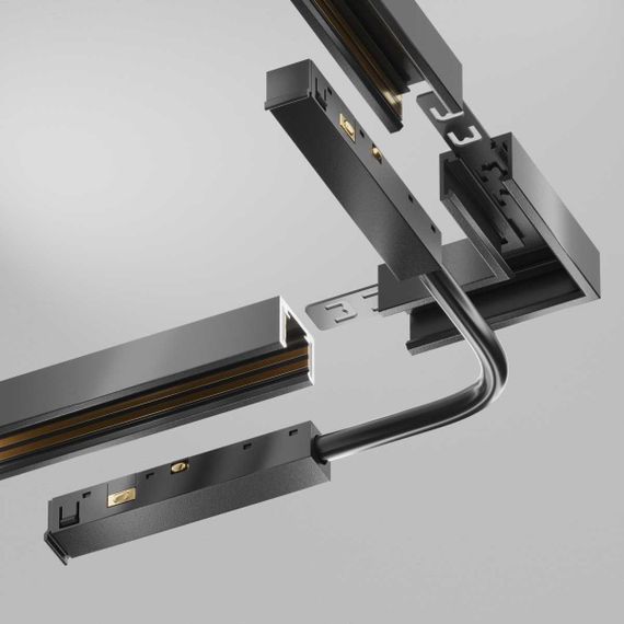 Коннектор питания шарнирный Exility X, черный Maytoni Technical EXILITY X Accessories for tracks Exility X TRA239CS-42B