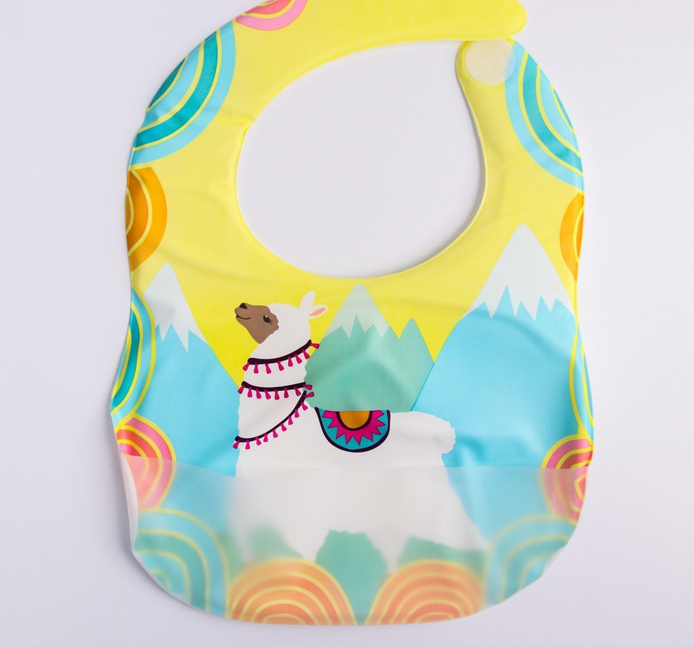 5133356 Нагрудник непромокаемый, мягкий на поролоне «Лама»