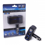 Разветвитель авто Olesson NO.1637 (2USB/2розетки 120Вт)
