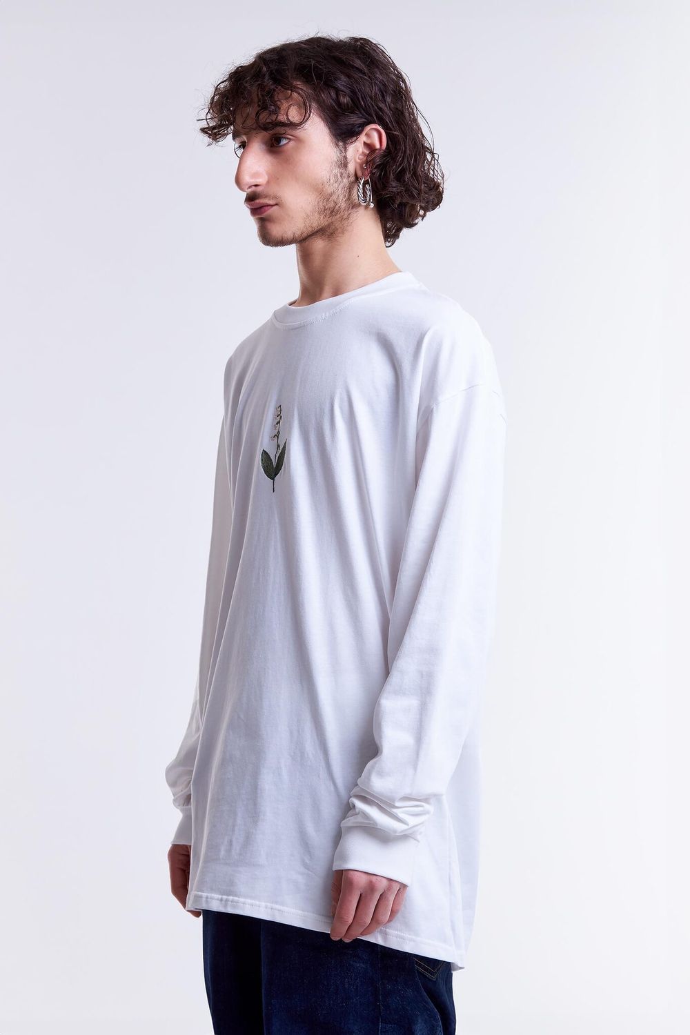 Лонгслив Гербарий Ландыш Тофу