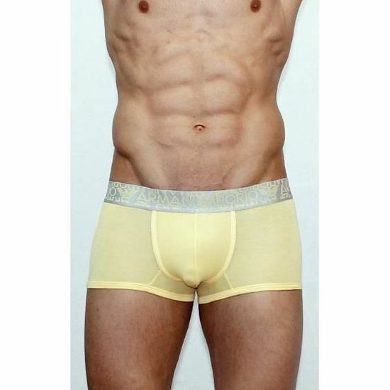 Мужские трусы боксеры модальные Emporio Armani желтые