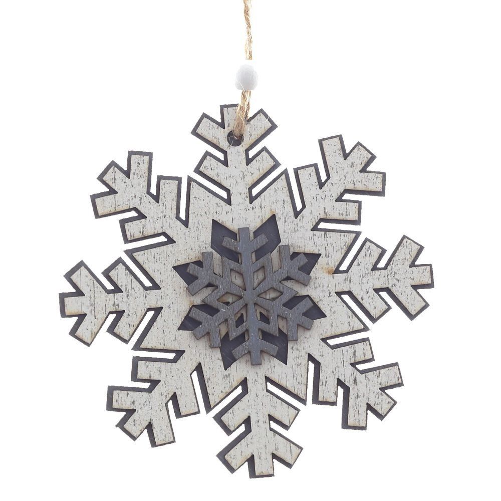 GAEM Украшение новогоднее "Снежинка", L10 W0,6 H11 см, 3в.