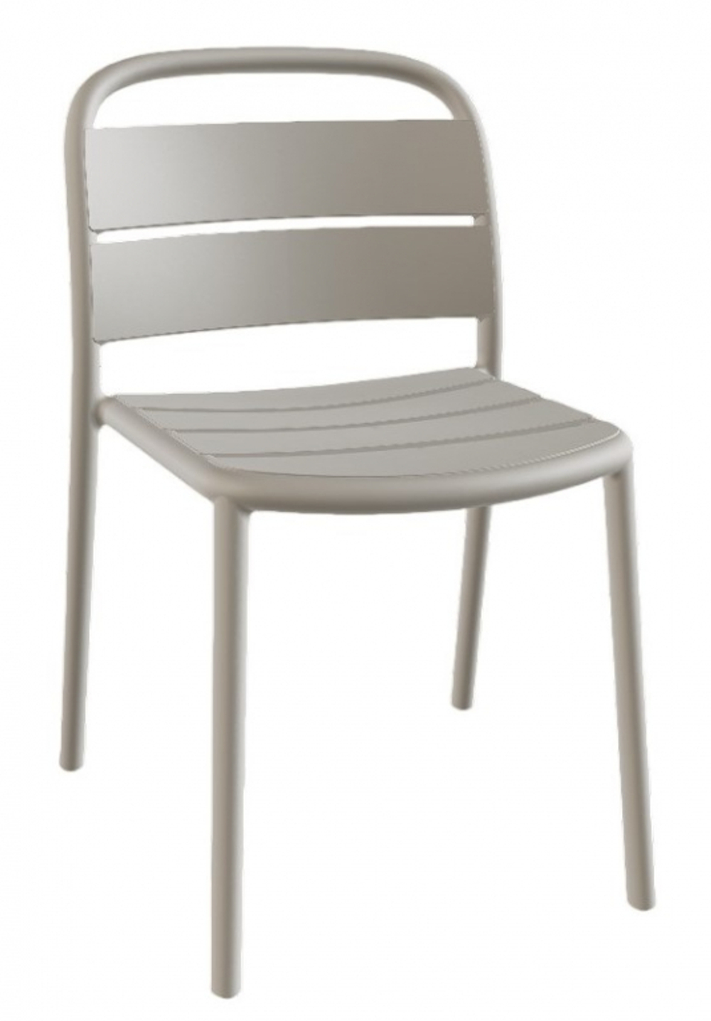 Стул пластиковый Papatya Balat-S, светло-серый