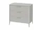 Комод Type 3 ящика ширина 90 см (серо-бежевый)