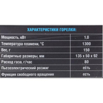 Горелка порт. СЛЕДОПЫТ-GTP-N05, пьезо., с газогенер. (цанг.)
