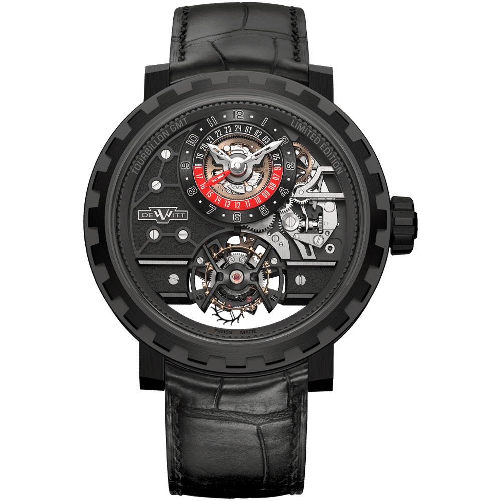DeWitt Watch Academia Tourbillon GMT Titanium black DLC
