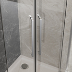 Душевое ограждение Azario OSAKA 900х900х1950 две сдвижные двери, прозрачное стекло 5 мм, профиль хром (AZ-092K2-90-CH-CL)