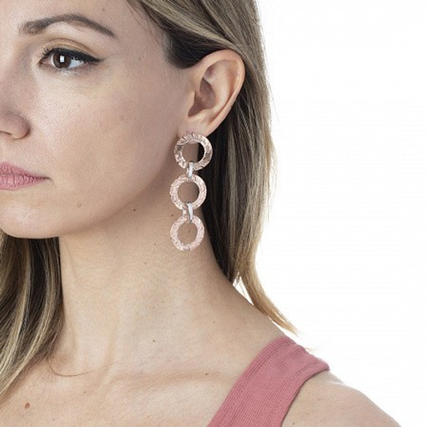 Серьги Boccadamo Magic Circle Rosegold XOR537RS RG с золотым покрытием