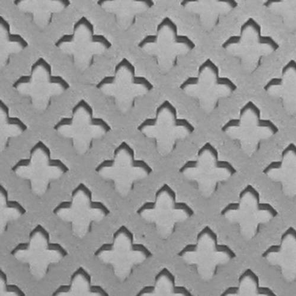 Панель перфорированная ХДФ Presko Лотос для радиатора 600х1200х3 мм Металлик