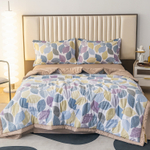 Комплект постельного белья Сатин с Одеялом 100% хлопок 160x80 на резинке OBR148