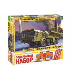 Сборная модель ZVEZDA Ракетный комплекс "Искандер-М", подарочный набор, 1/72