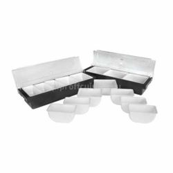 Контейнер емкость для фруктов и специй 3 отд. 49*14,5*10 см пластик P.L.