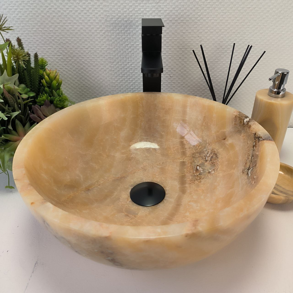 Раковина из оникса Bowl Sunset TinLip BO-63006 40*40*15 140