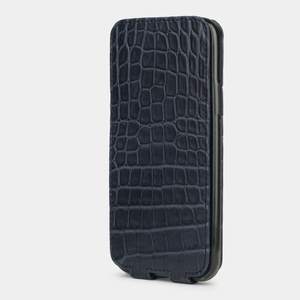 Special order: Чехол для iPhone 11 Pro из натуральной кожи крокодила, цвета синий