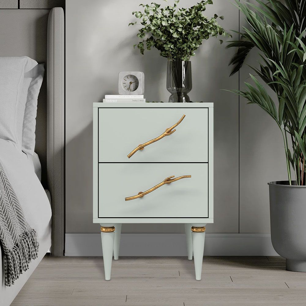 Тумба Арт Колор matte Классик Голд Серый дым матовый