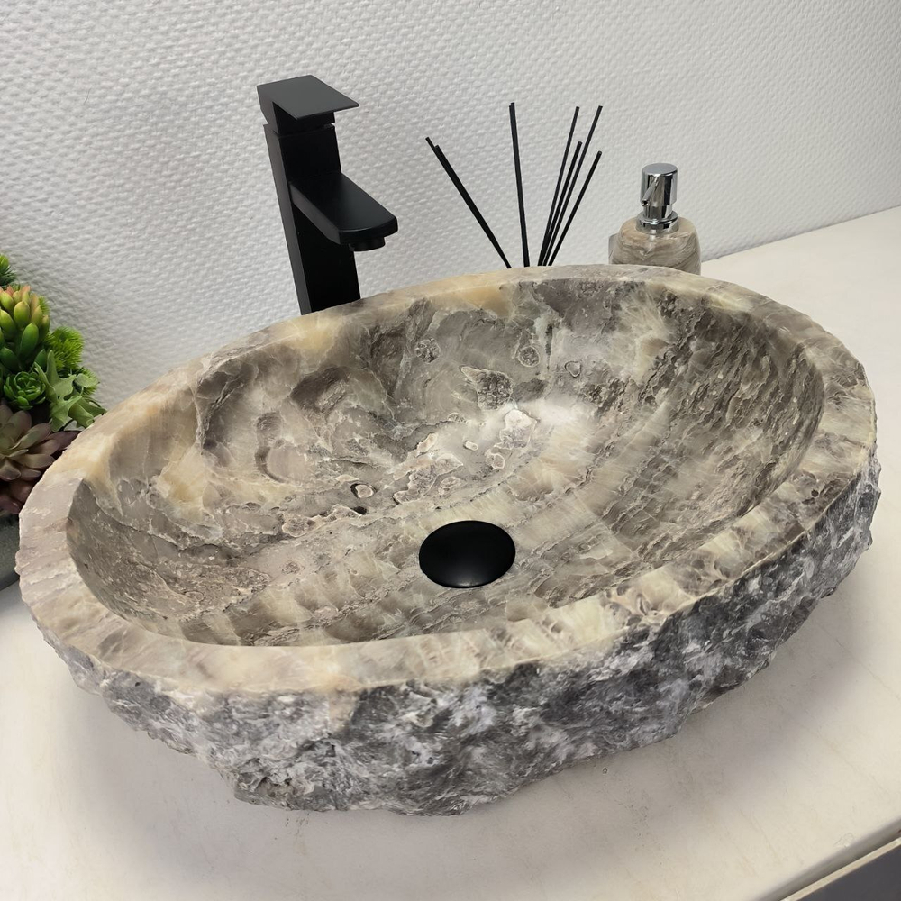 Раковина из оникса Erozy Grey EO-62570 51*41*15 0093
