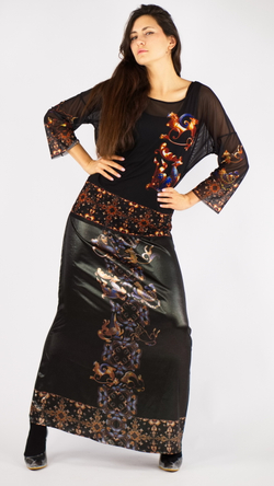 Юбка «Загадки скифов» по мотивам скифских тотемных изображений