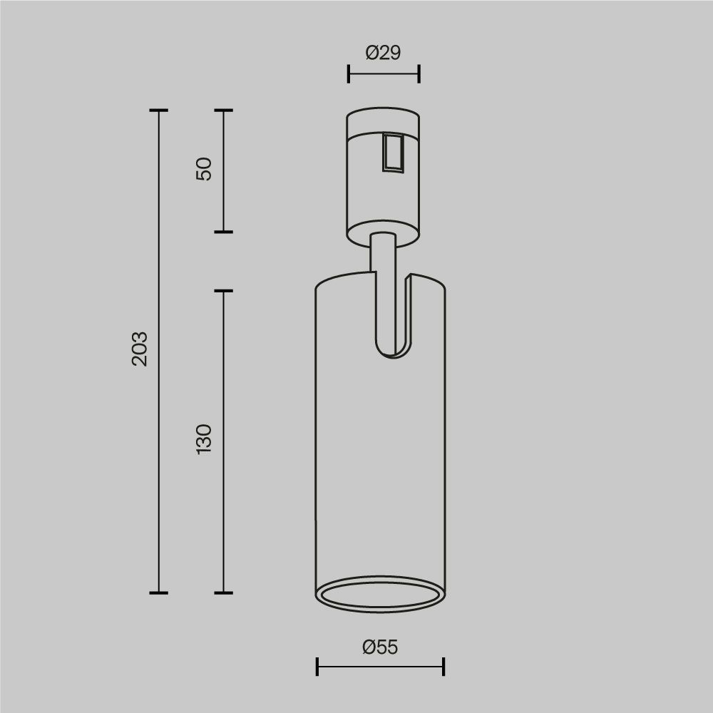 Трековый светильник Technical TR144-1-12W3K-W-PT