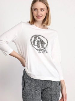 Лонгслив из хлопка и модала