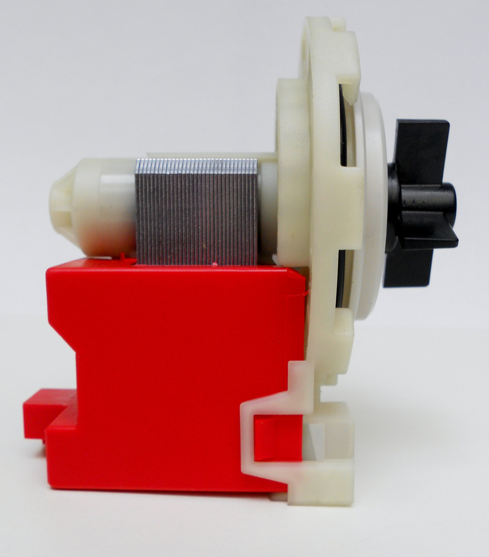 Насос COPRECI 30W, на 8 защелках,клеммы назад, для стиральных машин БОШ, Вирпул