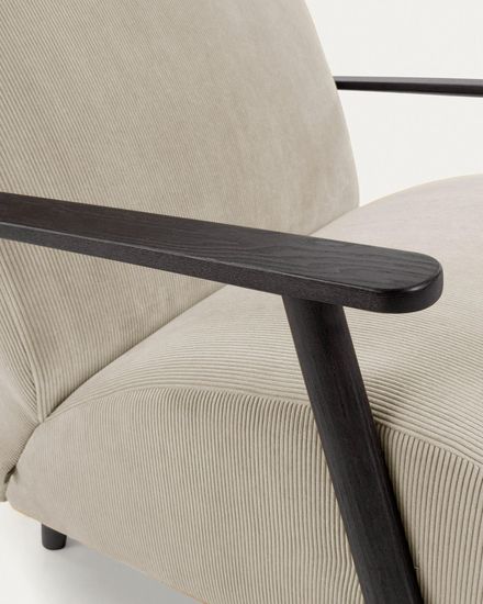 Кресло Marthan бежевое вельветовое Испания Lа Forma