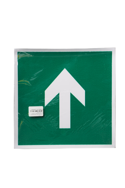 ТАБЛИЧКА ПВХ САМОКЛЕЙКА НАПРАВЛЯЮЩАЯ СТРЕЛКА 200ММх200ММ