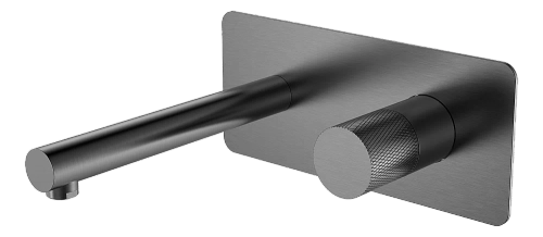Смеситель для раковины Boheme Stick 125-GM.2 оружейная сталь матовая/ручка TOUCH