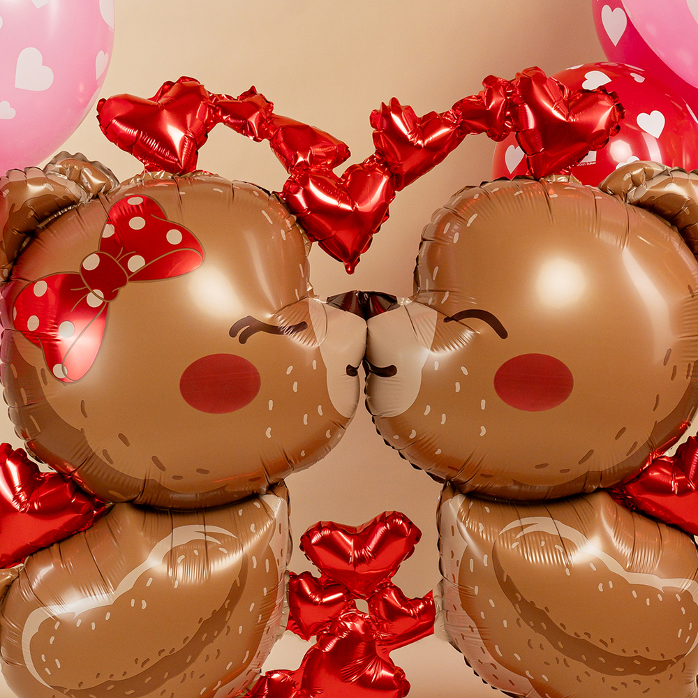 Фольгированный шар-фигура «Поцелуй мишек» AIR, 150 см