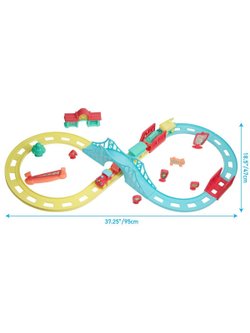 Игровой набор Железная дорога с паровозиком для малышей (81503)