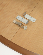 Раздвижной стол Oakland из МДФ с дубовым шпоном и ножками из массива каучука Ø160(260)x100 с