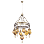 Citilux Каир CL419185 Люстра подвесная Мозаика Янтарь