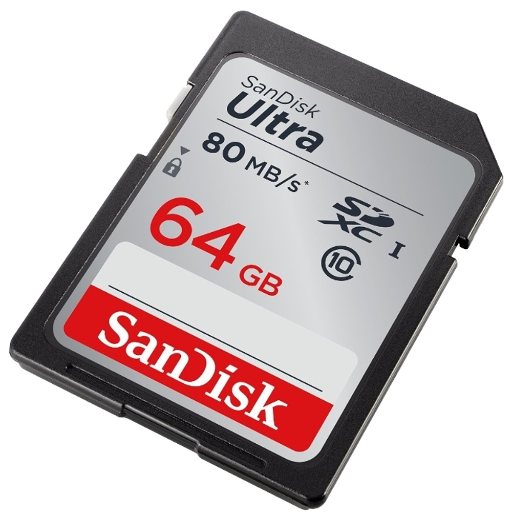 Карта памяти Sandisk 64GB Ultra 80MB/s SDHC (Class 10)