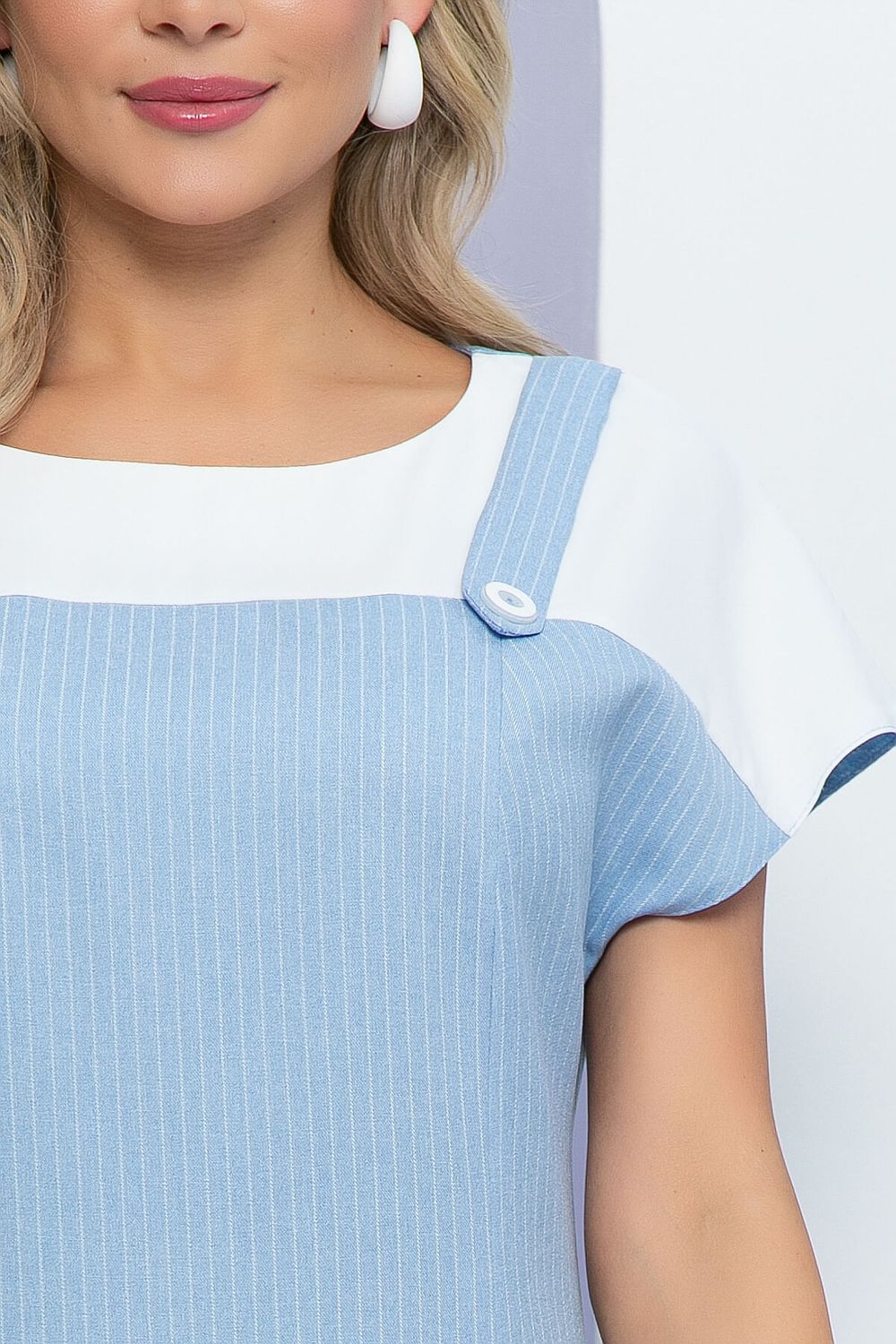 Платье "Олимпия" (голубая полоска) П5576 LT Collection