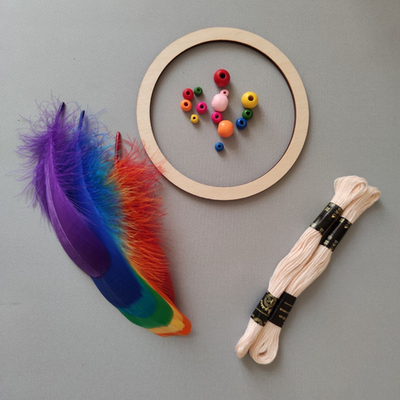 Набор для плетения ловца снов Радуга