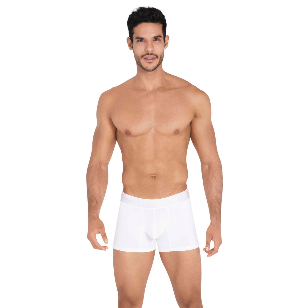 Мужские трусы боксеры белые Clever Moda OBJETIVES BOXER 041301