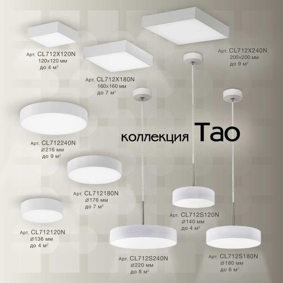 Накладной светодиодный светильник Citilux Тао CL712240N