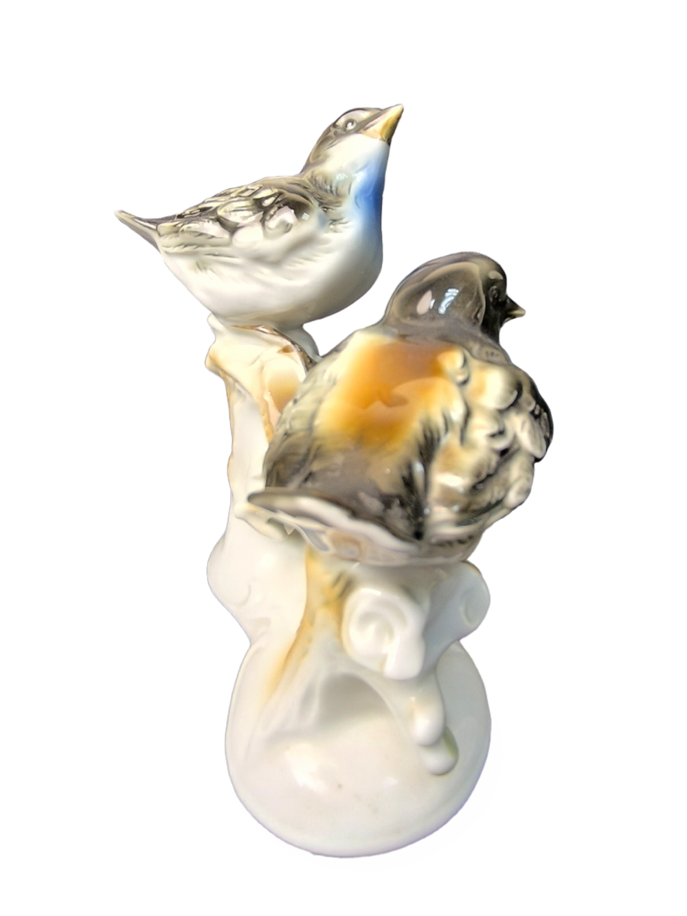 Фарфоровая статуэтка "Птицы на ветке дуба" Gräfenthal