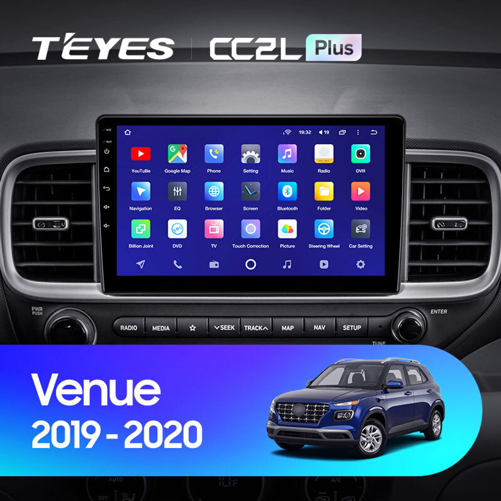 Teyes CC2L Plus 9" для Hyundai Venue 2019-2020