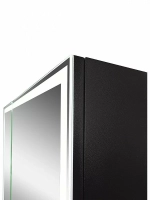 Зеркальный шкаф с подсветкой Art&Max TECHNO AM-Tec-1000-800-2D-F-Nero