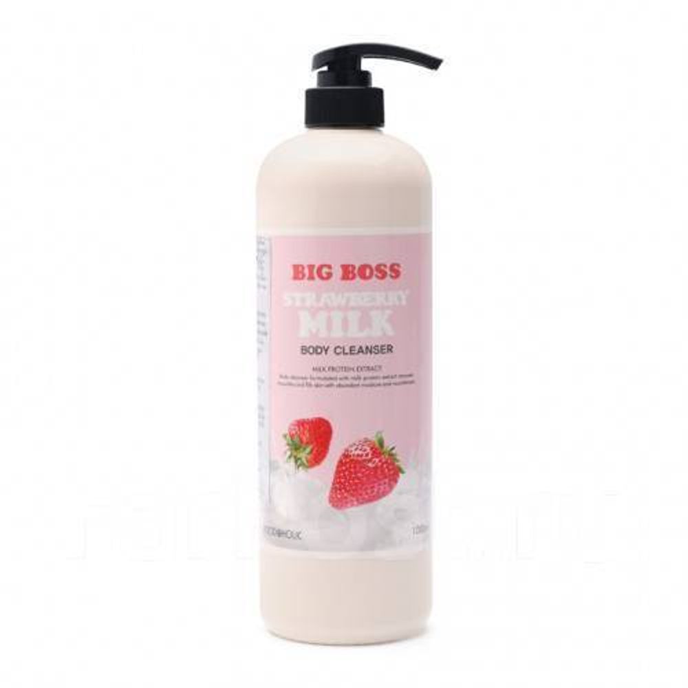 Гель для душа с экстрактом клубники FOODAHOLIC Strawberry Milk Body Cleanser 1000мл