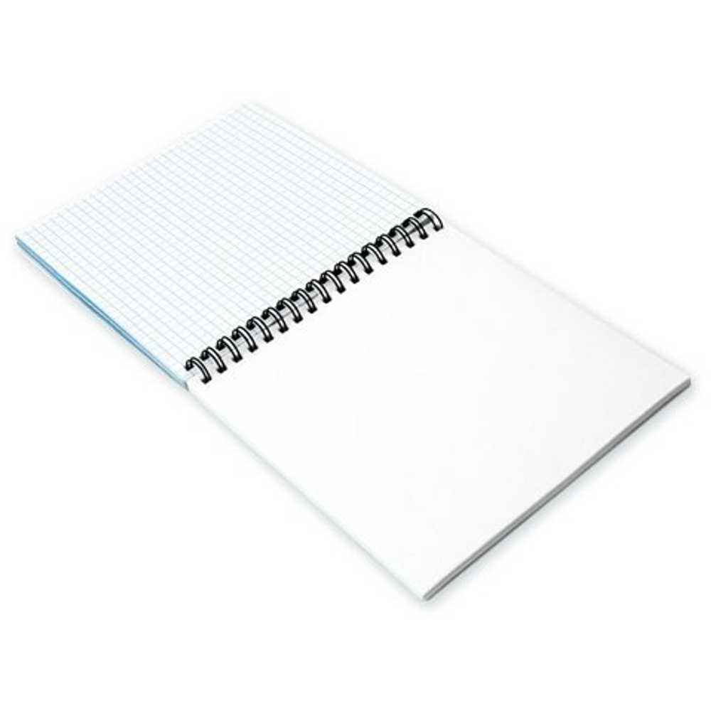 Блокнот 150х150мм, гребень, Апплика, мелованный картон, 40 л. клетка + 40 л. без линовки, "Зайка-путешественник "