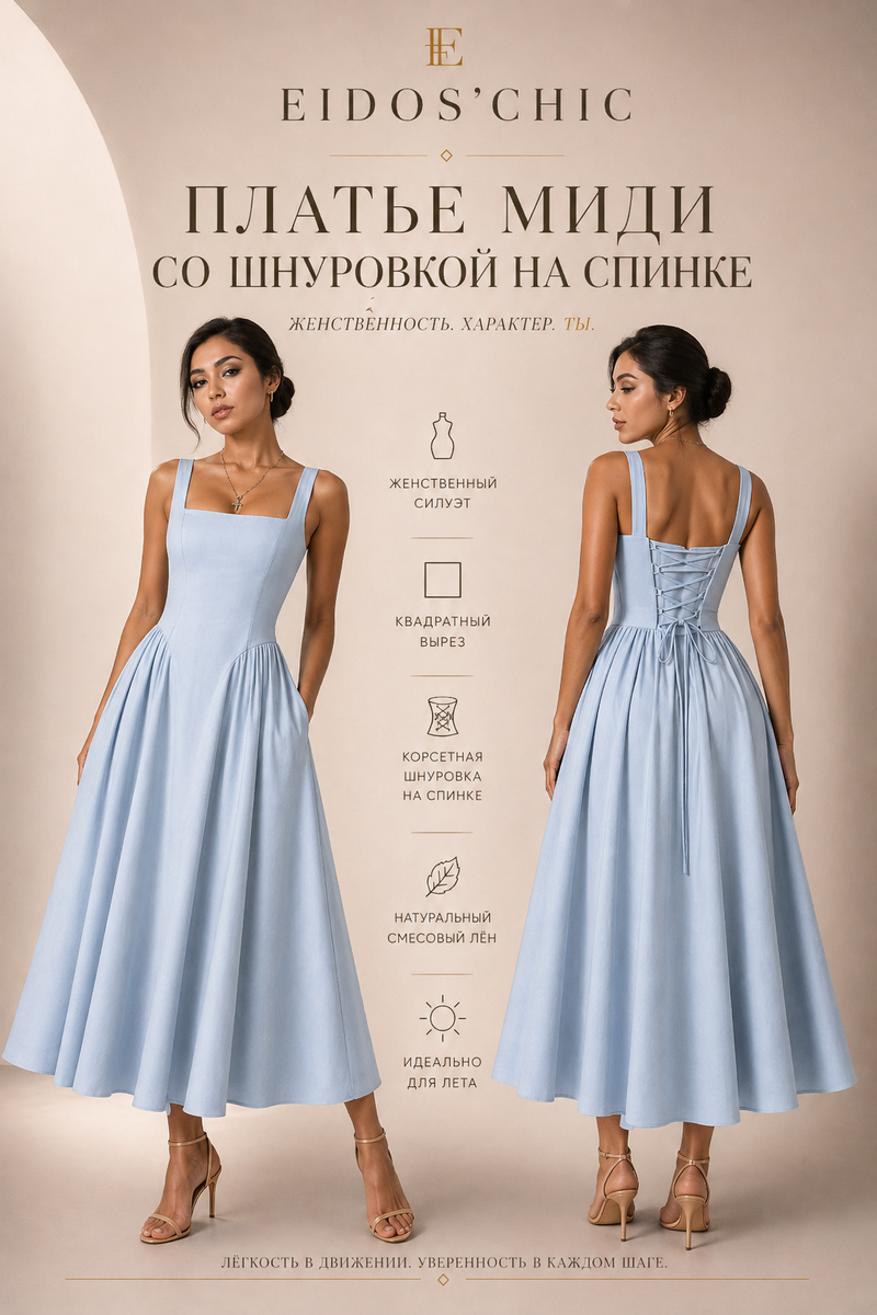 Платье летнее "лён"