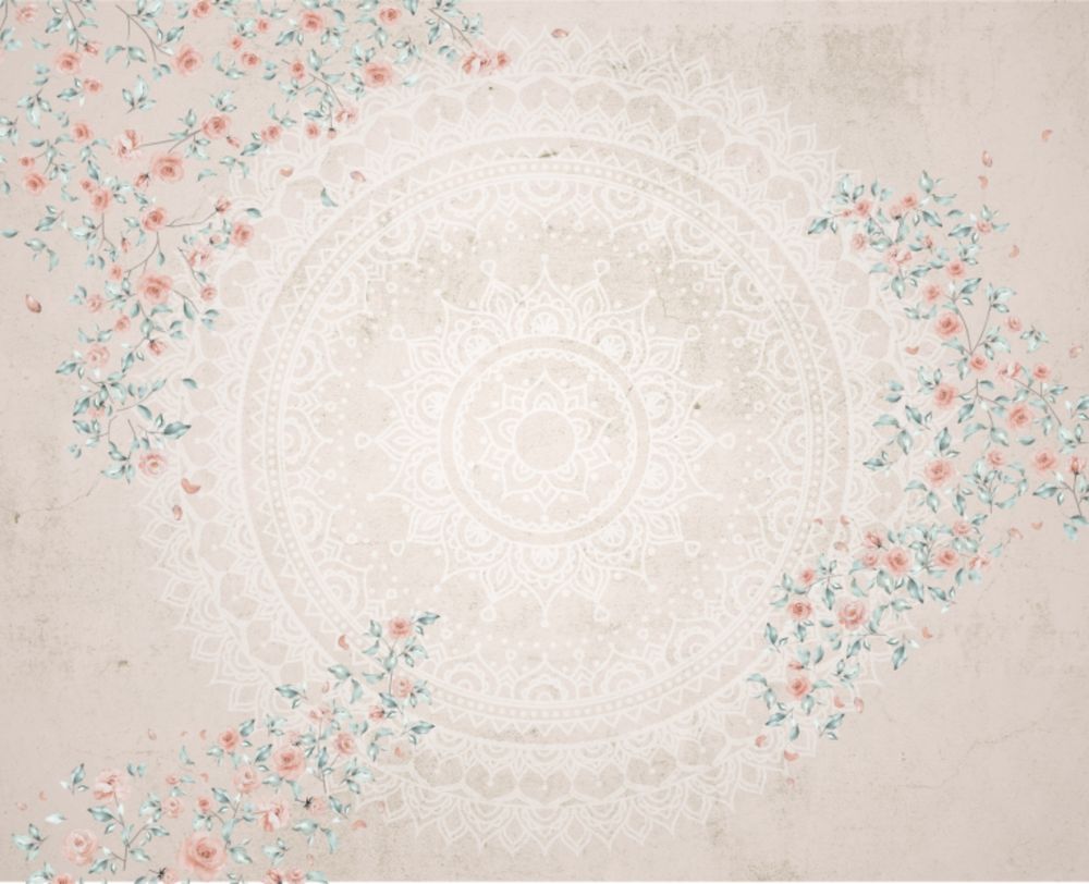 Мандала розовая