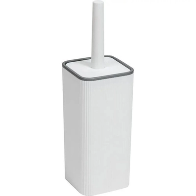 Набор для WC РИФ (белый/серебро)