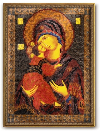 "Владимирская Богородица"-B-147 вышивка