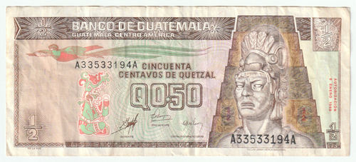 Guatemala, 0.50 Quetzal, 1998, VF