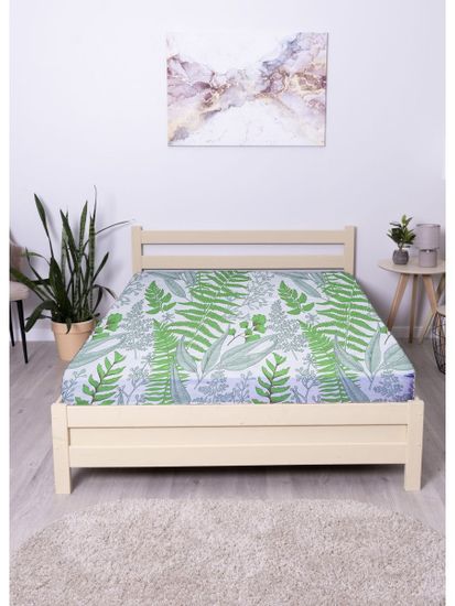 Простыня на резинке  Всемила,  120x200х30 см. , бязь  DOMTEKC