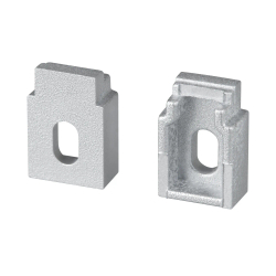 Заглушка WALL-FANTOM-BENT-W10-SIDE с отверстием (Arlight, Пластик) 043883